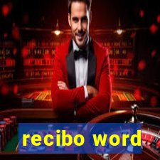 recibo word